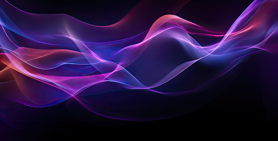 Abstract neo lights in wave form