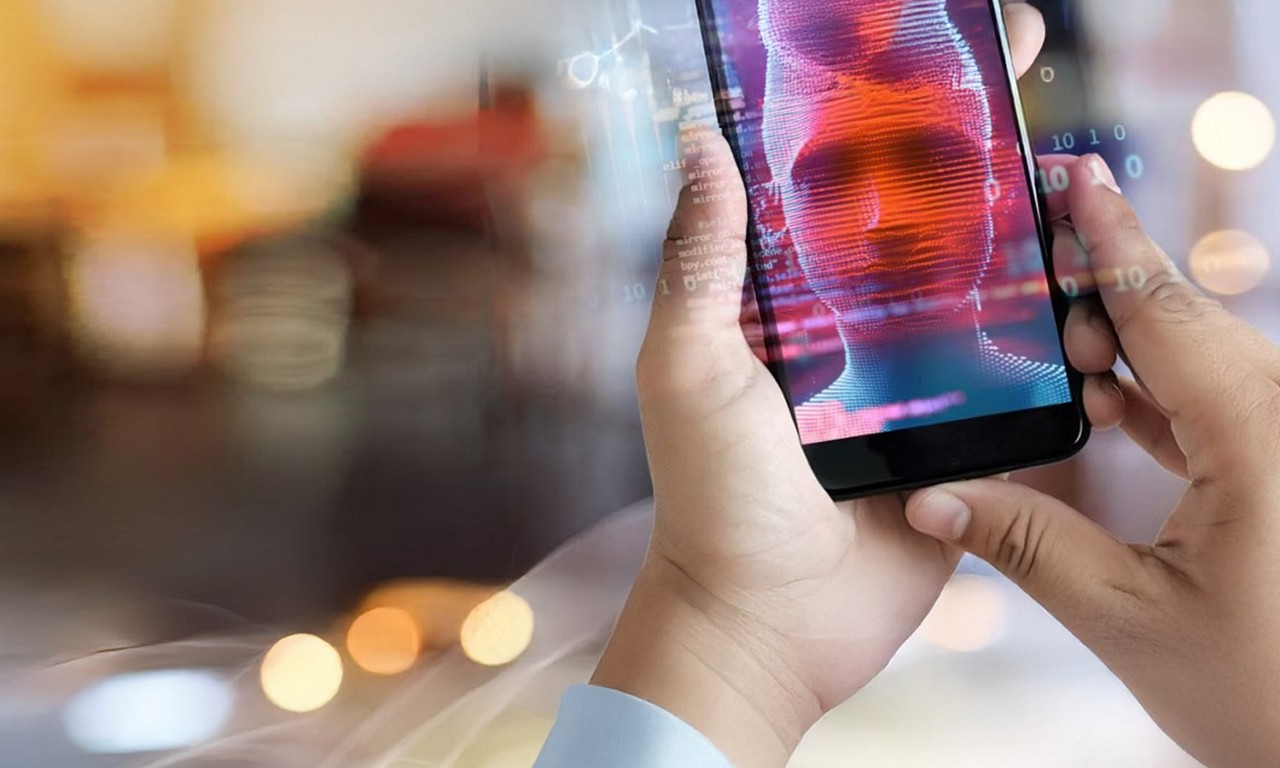 Person using smartphone