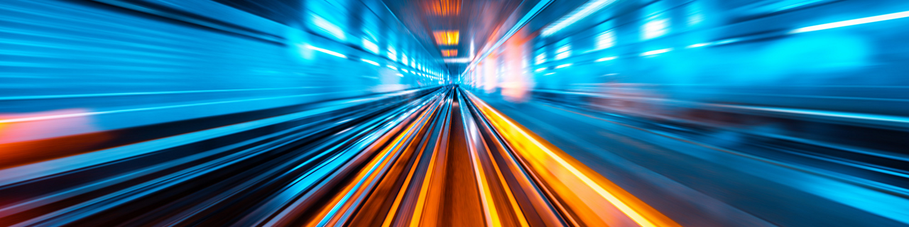 inside a lightful tunnel