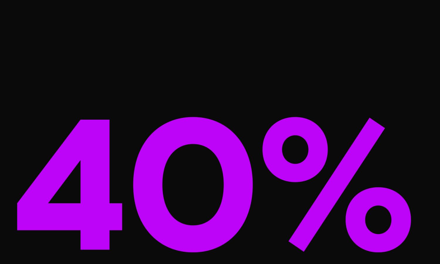 40%